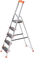 Alu Leiter 5x12 cm breite Stufen