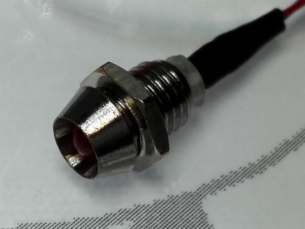 Componenti elettronici: LED 3mm verkabelt, im Halter, rot – Nuovo (secondo la descrizione) da Luzern venduto da Salefactory 1