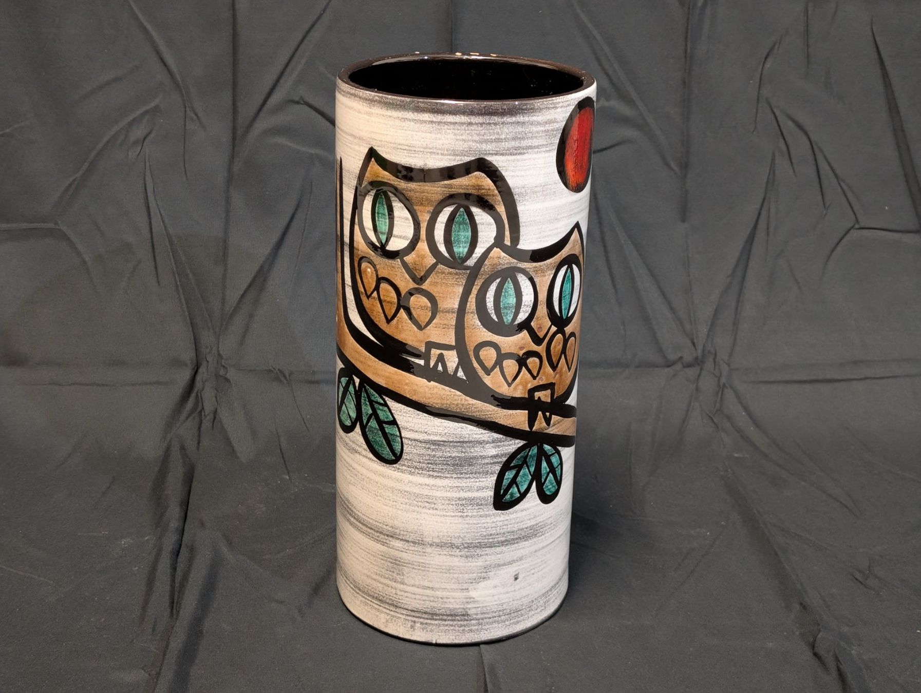 Vasi & Recipienti: Mid-Century Keramik Bodenvase Eulen Vintage – Usato da Wiezikon b.Sirnach venduto da Romsche