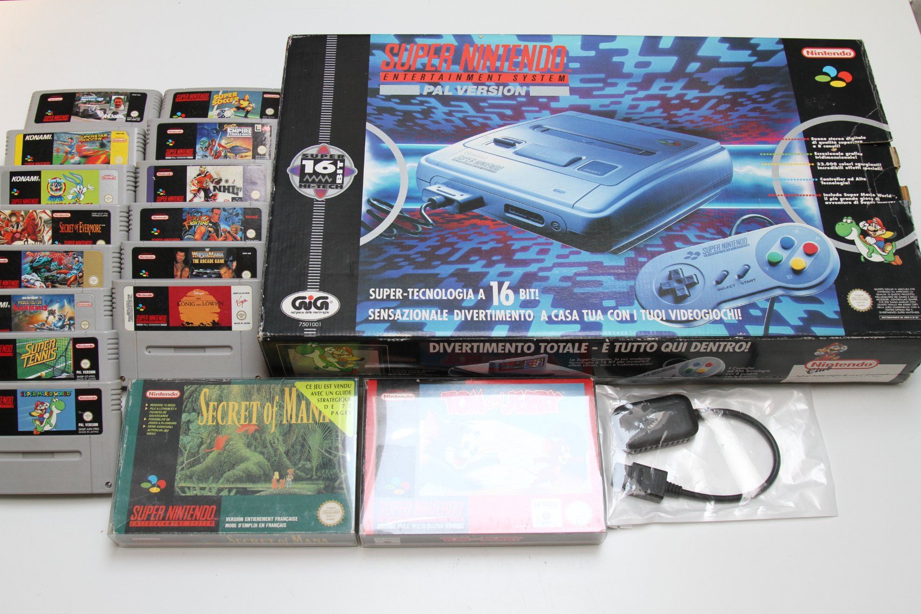 Nintendo Console: Nintendo SNES mit OVP und Spielen – Usato da Basel venduto da camelot99