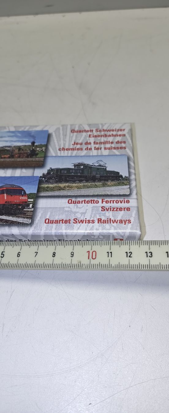 Giochi: Quartett Schweizer Eisenbahnen. Neu. (nov892) – Nuovo e nell'imballaggio originale da Künten venduto da Schnaepplihuus 4