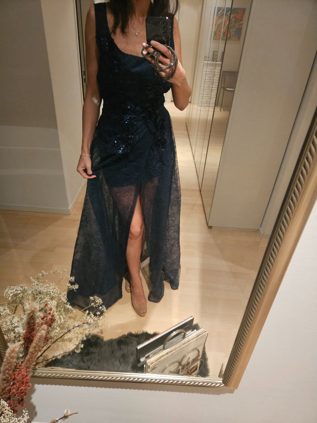 Vestiti: Abendkleid blau Spitze Grösse 38 – Nuovo (secondo la descrizione) da Zürich venduto da lejale01 1