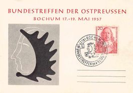 Bundestreffen der OSTPREUSSEN 1957 Sonderkarte, ab 1.--