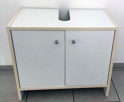 Waschbeckenunterschrank weiss mit Siphonausschnitt gebraucht