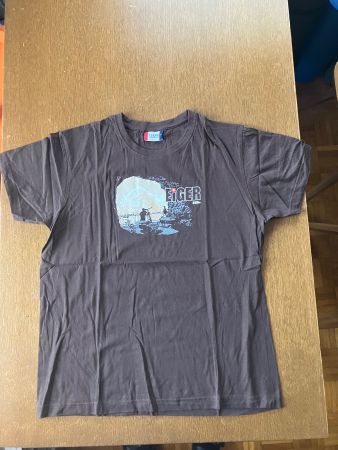 T-Shirt Braun mit Motiv der Station Eigerwand Jungfraubahn