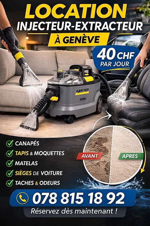 Kärcher Aspirapolveri & Accessori: Location: Kärcher "shampouineuse" – Usato da Genève venduto da dav_jgw7 1