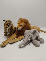 Plüschtier Set: Löwe, Tiger und Elefant - Guter Zustand!