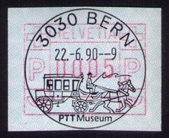 ATM 7Ax_K-VO 3030 BERN PTT Museum_22.6.90 K 499b_ERSTTAG !