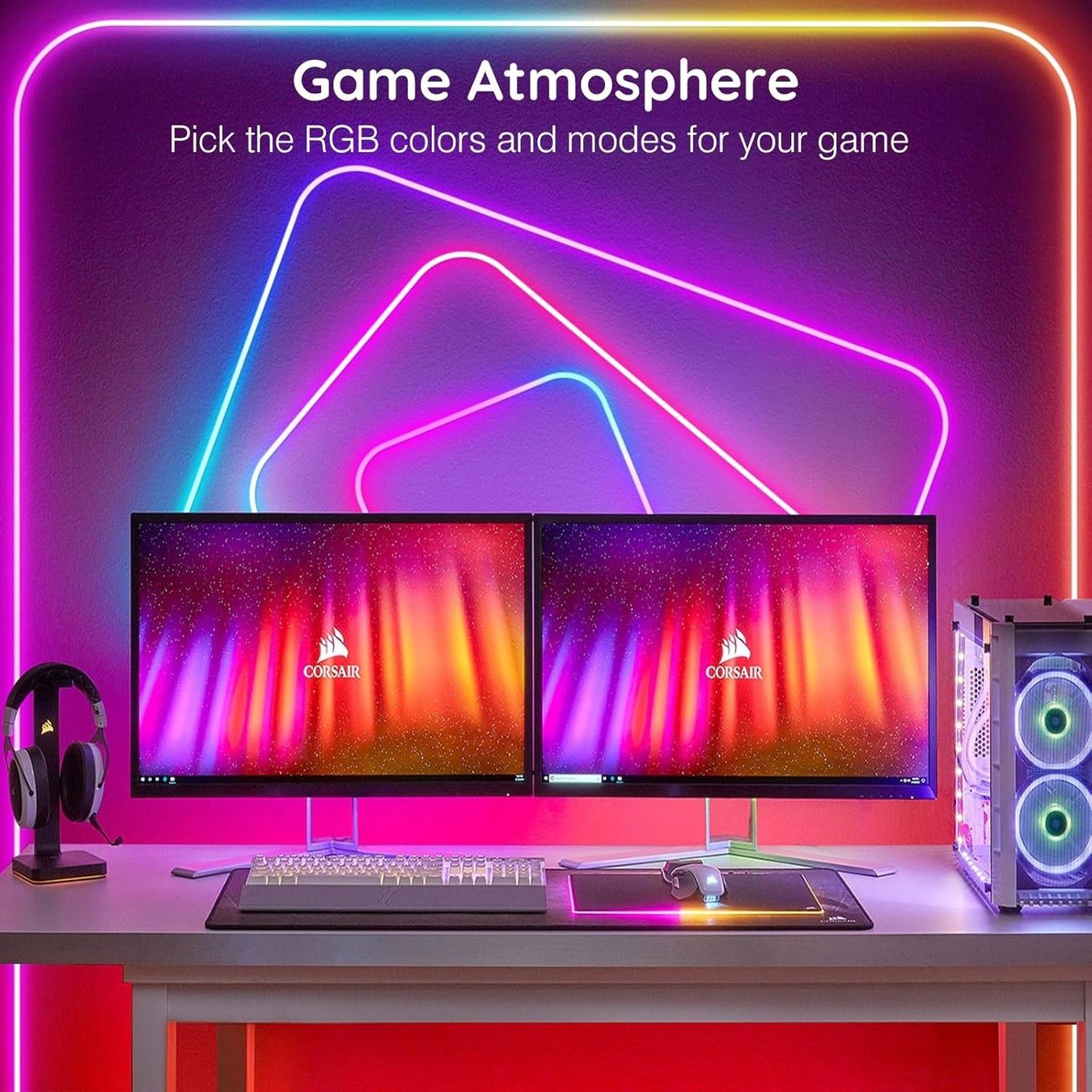 Ghirlande e barre luminose: 6m Neon RGB LED Strip, App – Nuovo e nell'imballaggio originale da Nuglar venduto da SmartLiving24 5