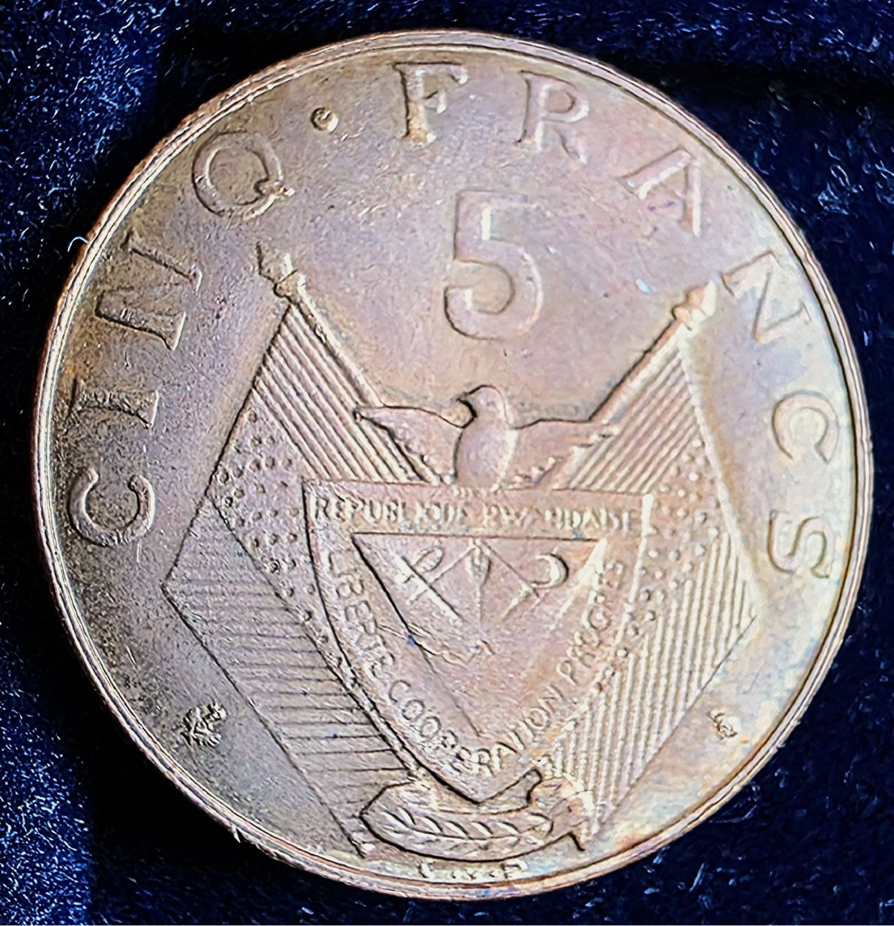 Alle Münzen: RUANDA 5 FRANCS 1965 – Neu (gemäss Beschreibung) aus winterthur von CoinPassion 1