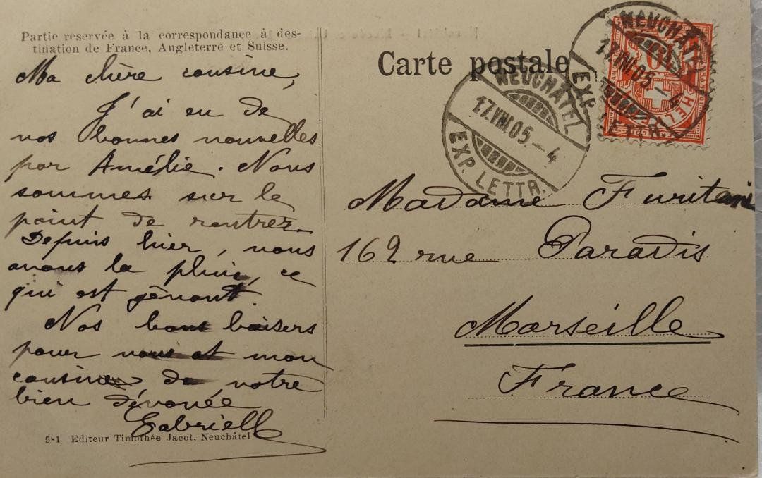 Cartoline postali: NEUCHÂTEL - Musée et bateaux à voile - 1905 – Usato da Delémont venduto da Domdom1 1