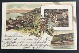 Gruss aus Twann Litho 