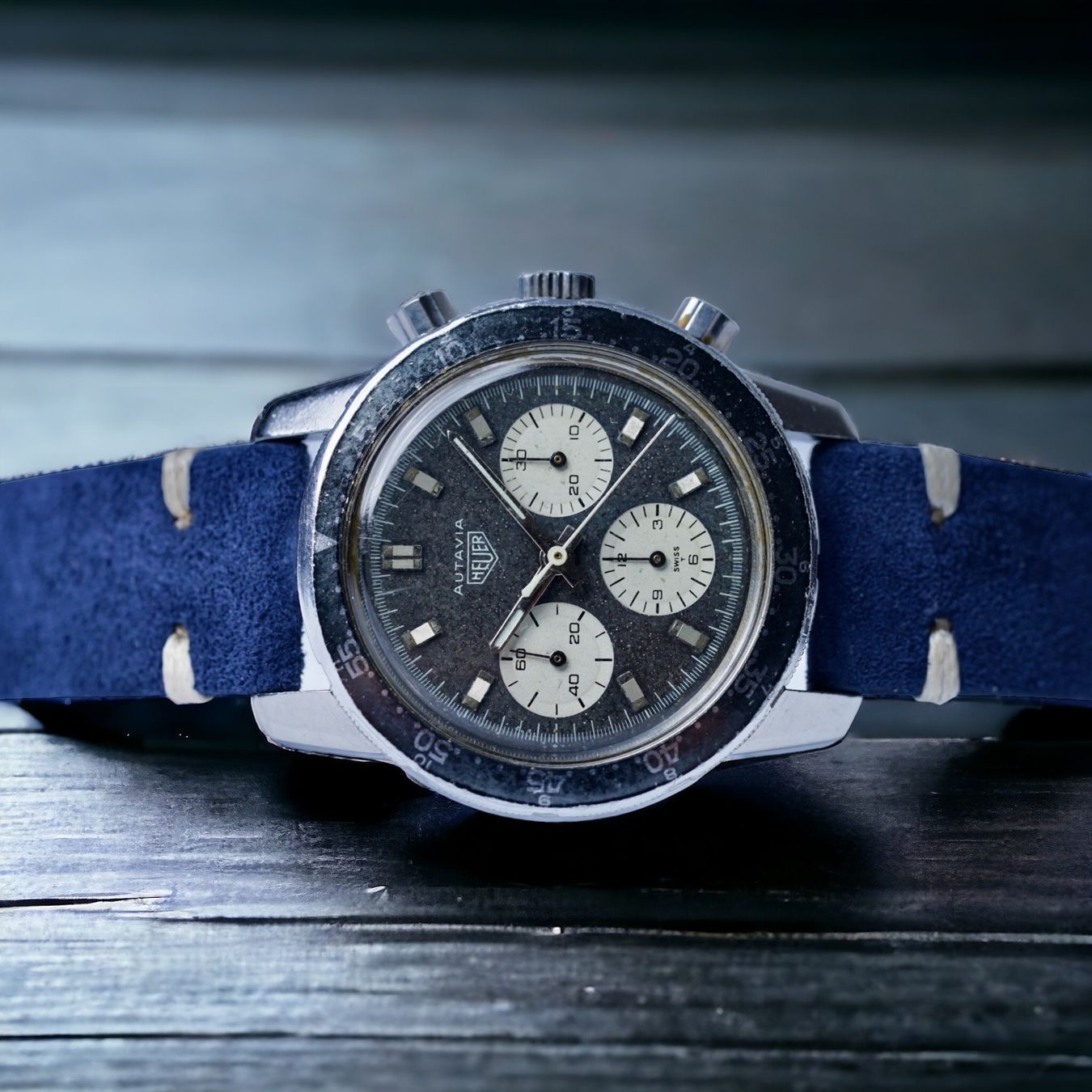 Tag Heuer Orologi: Heuer Autavia Ref.2446 C Vintage Chronograph – Usato da Morges venduto da 24time 2