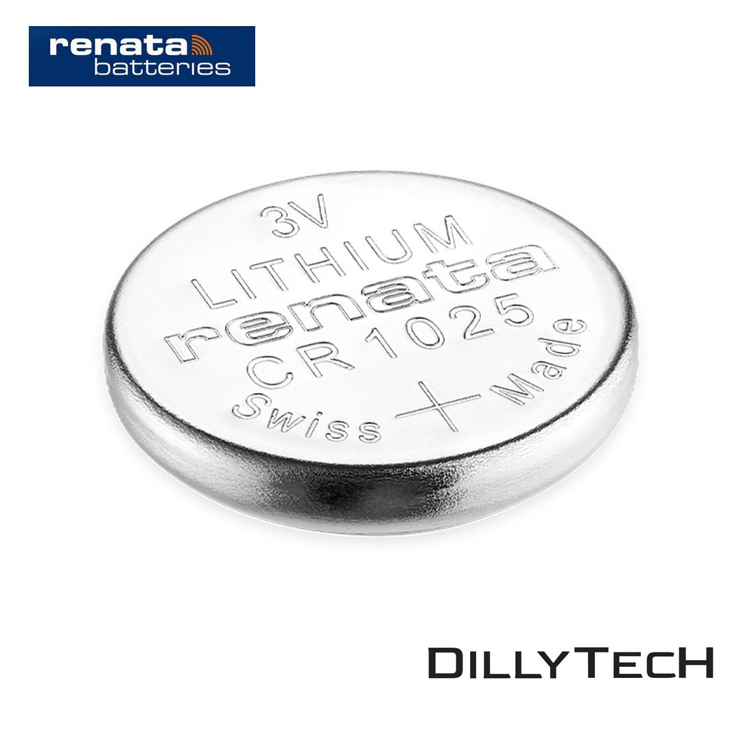 Caricatori & Batterie: Renata CR1025 Lithium Knopfzellenbatterie - 2 Stk. – Nuovo e nell'imballaggio originale da Meilen venduto da DillyTecH 1