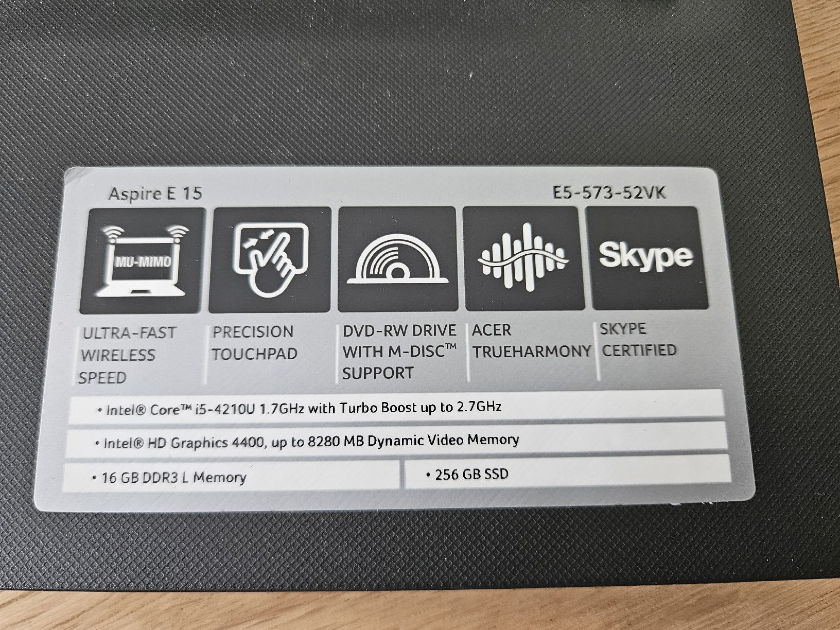 Acer Notebook: Laptop Acer  – Difettoso da Vaduz venduto da Simibimi 1