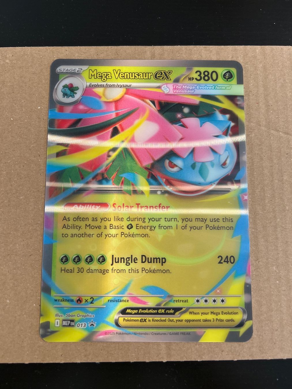 Pokémon Carte collezionabili: Pokemon Jumbo Karte Mega Venusaur EX 3D – Nuovo (secondo la descrizione) da Zürich venduto da car_rbg5