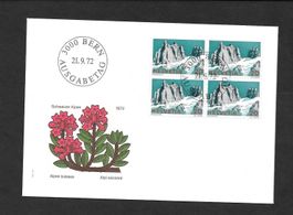 FDC Nr. 516 Viererblock Spannörter ET Bern 21.9.1972