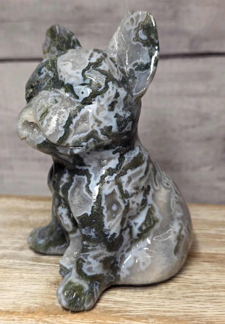 Minerali & Pietre curative: Moosachat Bulldogge 820g – Nuovo e nell'imballaggio originale da Matzingen venduto da Shay_Crystalz 1