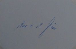 Max von der Grün (1926-2005) Schriftsteller - Autogramm