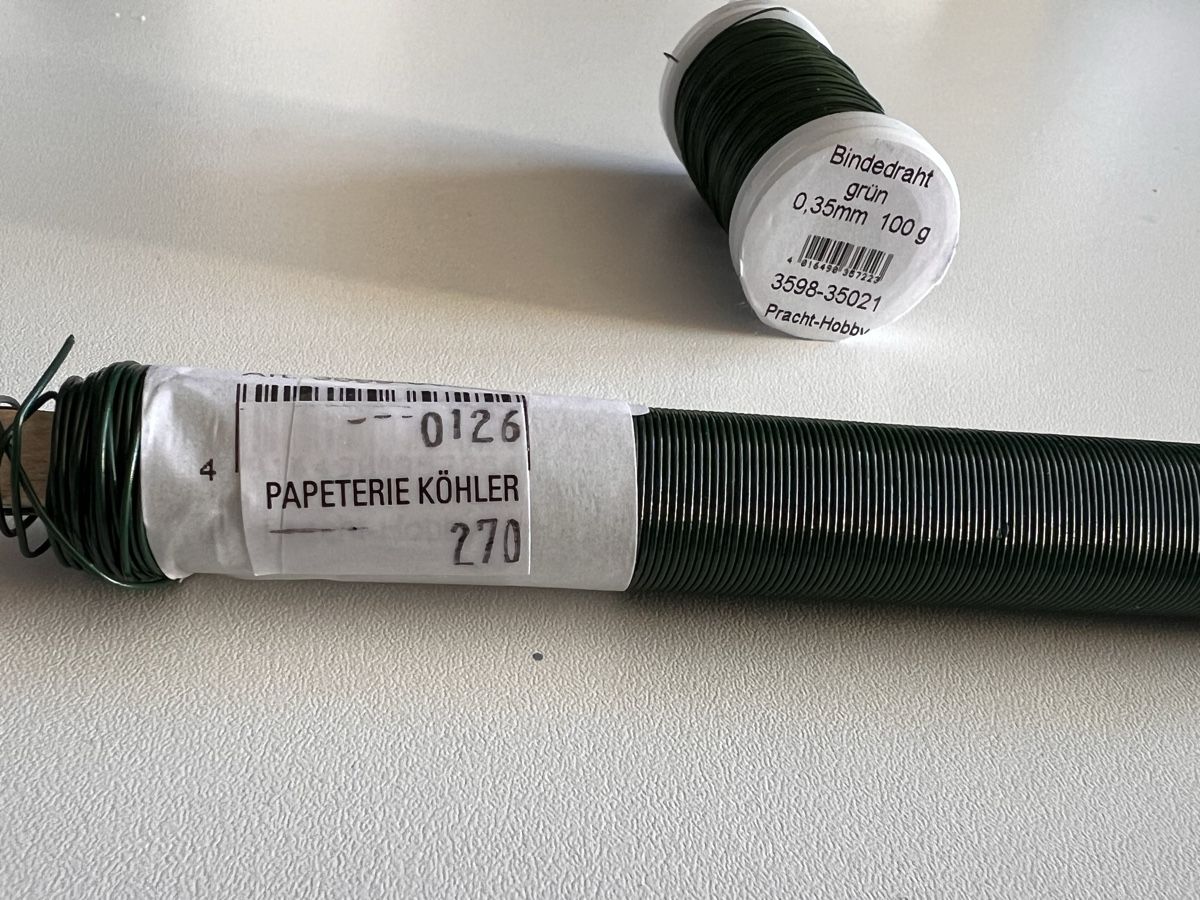 Ferramenta: GRÜNER BINDEDRAHT UND HOLZWICKEL-DRAHT SET – Nuovo e nell'imballaggio originale da Uster venduto da SmartSales_zh 1