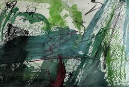 , Orginal Aquarell, Pastell signiert.