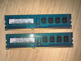 Hynix 2x 2GB DDR3 RAM, Memory, Arbeitsspeicher, Total 4GB