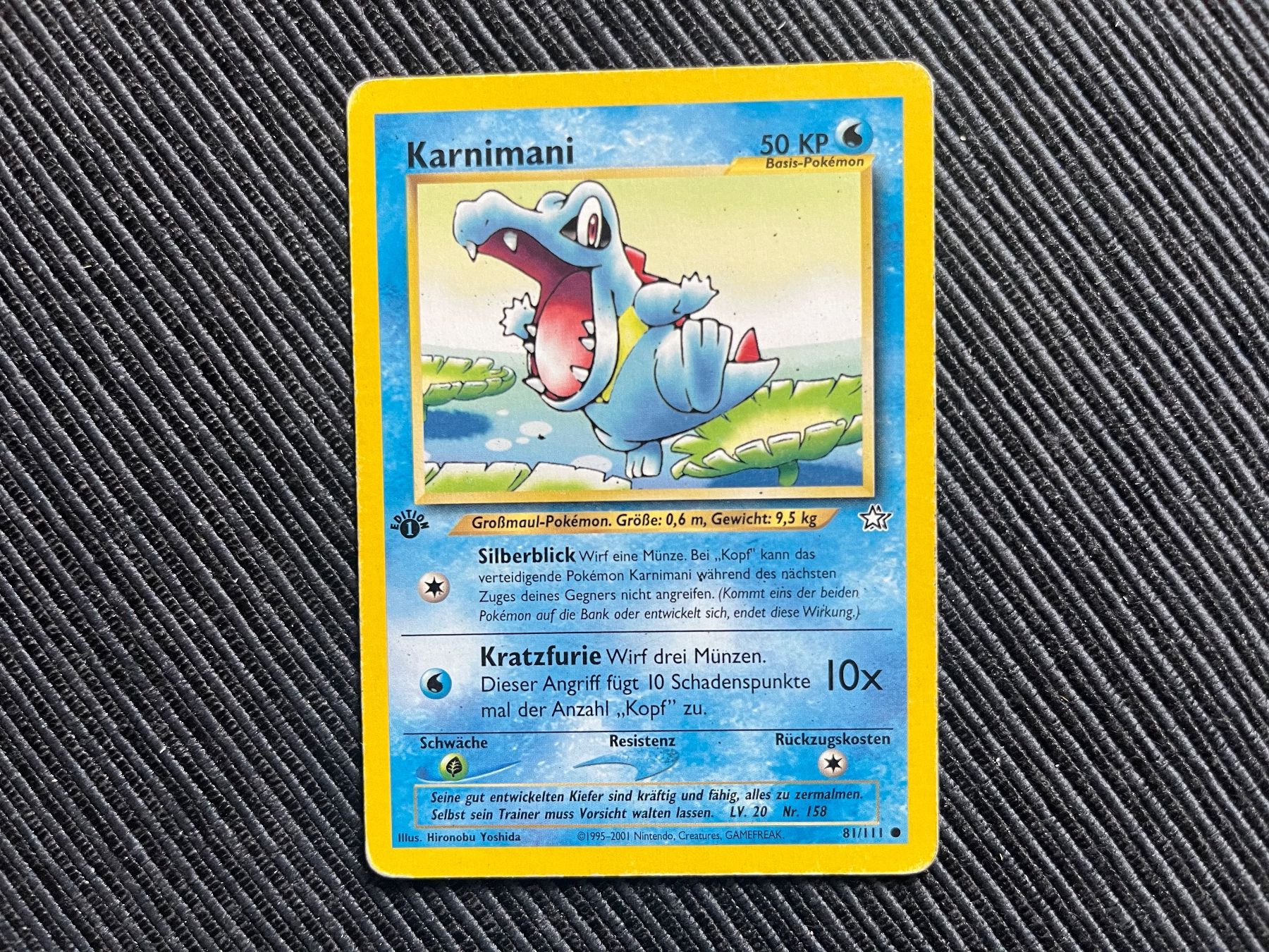 Pokémon Carte collezionabili: Pokemon Karnimani 1.Edition Neo Genesis – Usato da Wabern venduto da Collectfun
