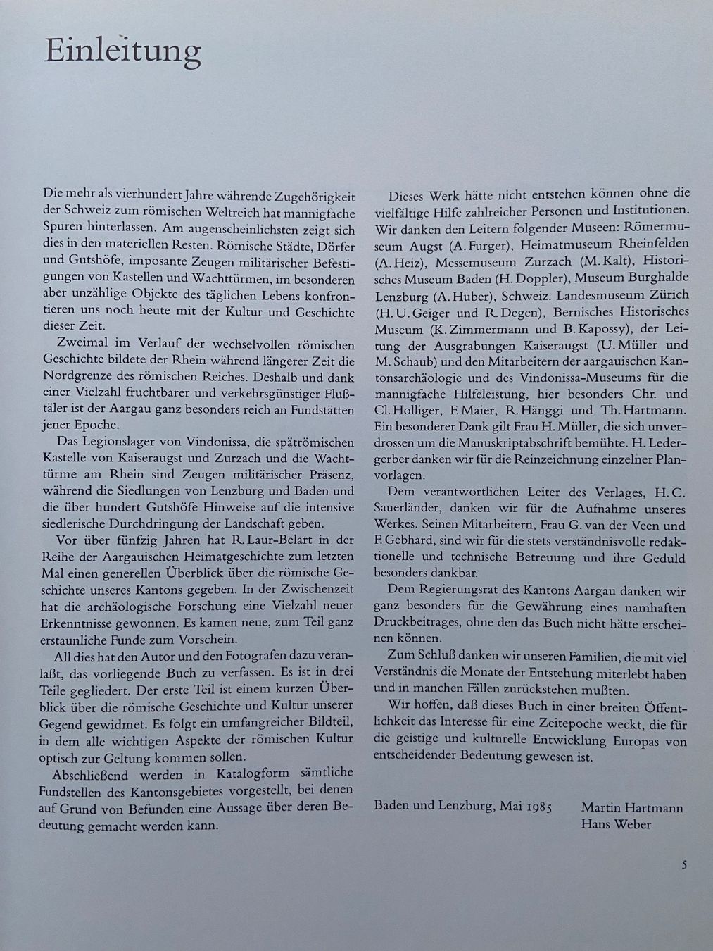 Libri: Die Römer im Aargau, M. Hartmann, H. Weber – Usato da Lenzburg venduto da han_bx8b 2
