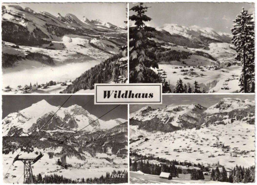 Cartoline postali: Wildhaus - 4 Bild AK – Usato da Binningen venduto da Mountainrider