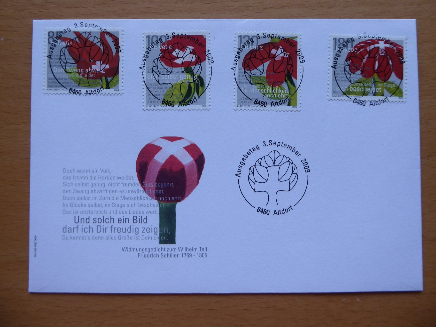 Alle Briefmarken: Toller Satzbeleg mit Vollstempel – Gebraucht aus Rothrist von swisstools