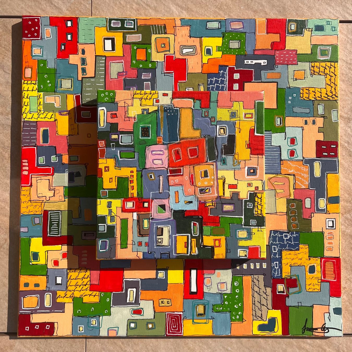 Gemälde: “Appearance” 60x60 cm Bild – Neu und originalverpackt aus Kreuzlingen von eszanza 3