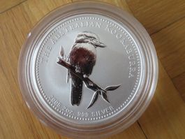 2 Unzen Silber Kookaburra Münze 2005 / 2 Unzen Australien