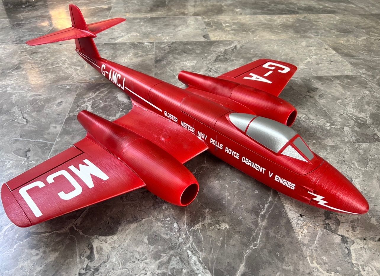 Modellismo RC: Gloster Meteor 3 D gedruckt – Nuovo (secondo la descrizione) da Oetwil an der Limmat venduto da astropoot 2