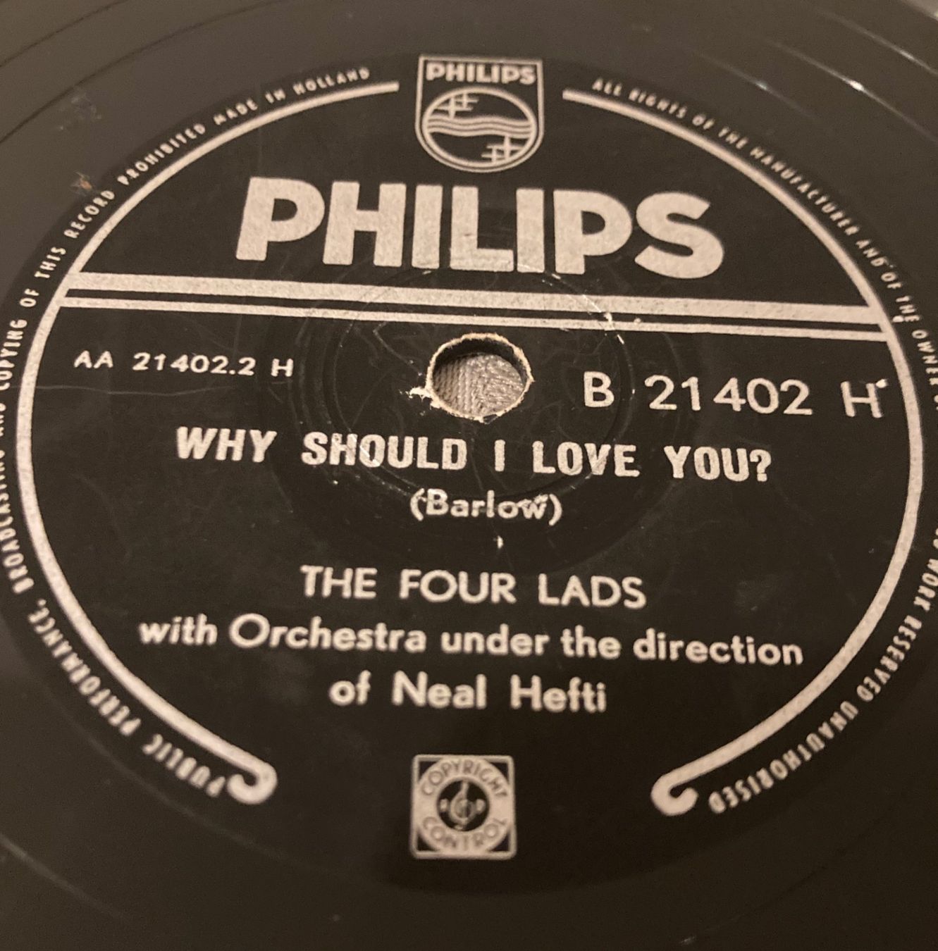 Dischi in vinile: SKOKIAAN - THE FOUR LADS - Schellack - 78RPM – Usato da Stans venduto da canberra04 1