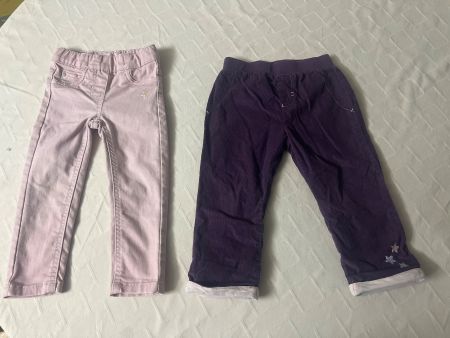 2x Kinderhosen Mädchen Cordhose, Jeans hose Gr. 98