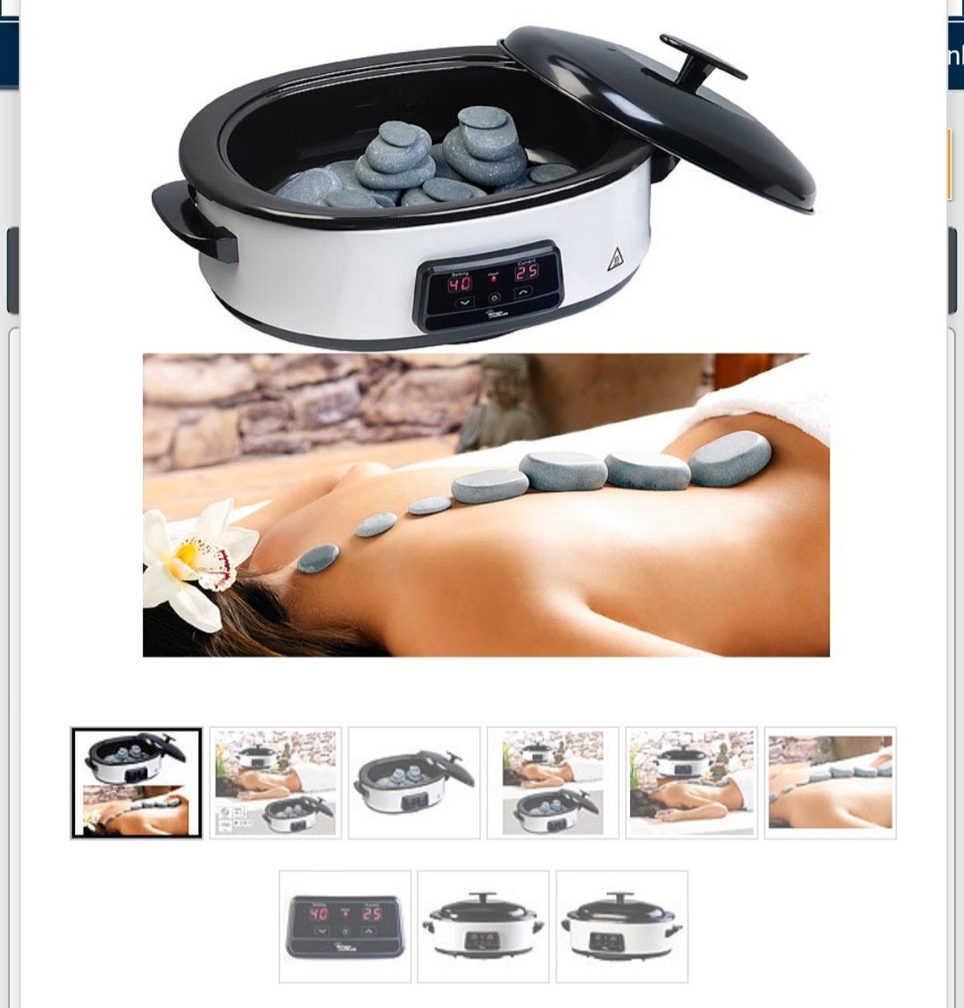 Dispositivi per massaggi: Massage Stone Heater inkl. Steine – Usato da Sissach venduto da dor_6sml 3