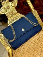 Christian Dior Trotter Logo Jacquard Leather Chain Crossbody