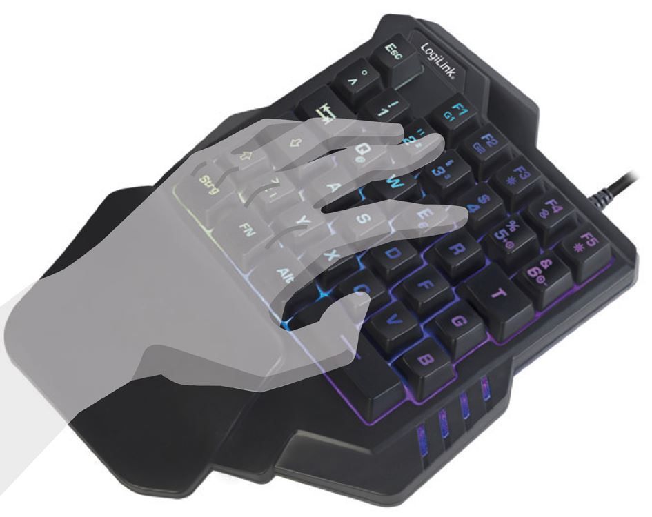 Tastaturen: Einhand-Gaming-Tastatur mit LED – Neu und originalverpackt aus St. Gallen von cointec 8