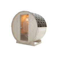 Traditionelle Sauna - Fasssauna GETAFE M + Ofen (3,6kW)