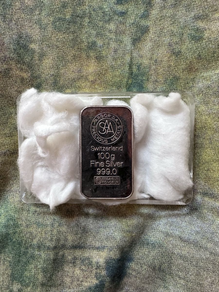 Edelmetalle: FineSilver 999.0 - ARGOR SA 100g  – Gebraucht aus Preonzo von Aluhar