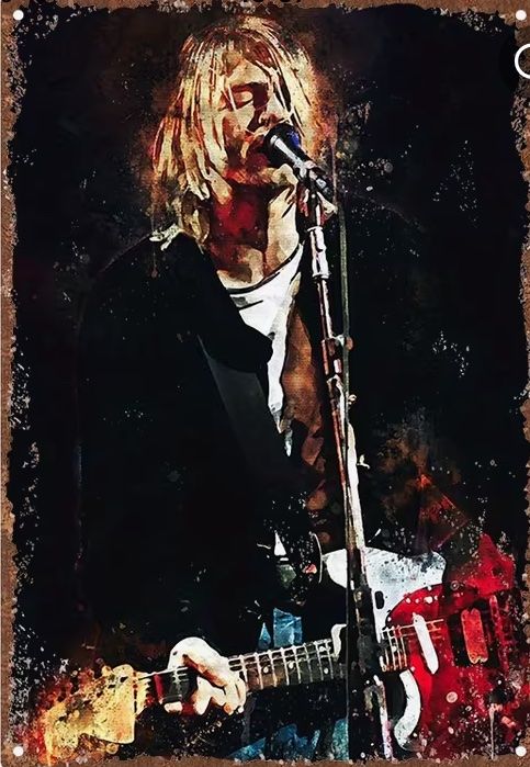 Insegne: Nirvana - Kurt Cobain Blechschild Metal Rock Band – Nuovo (secondo la descrizione) da Horn venduto da abutre72