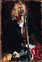 Nirvana - Kurt Cobain Blechschild Metal Rock Band