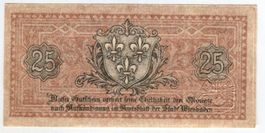 Notgeld "25 Pfennig. Wiesbaden 1919"