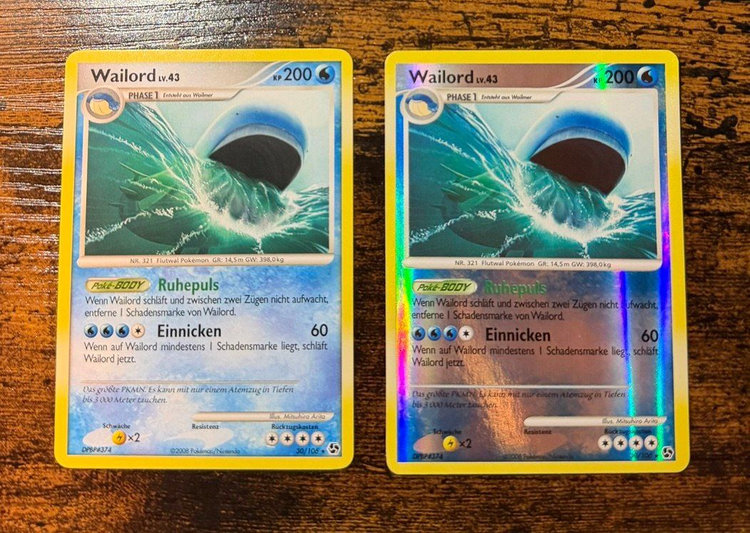 Pokémon Carte collezionabili: Wailord Rare Reverse Holo & Rare 30 – Usato da Zürich venduto da PEACECOCOON