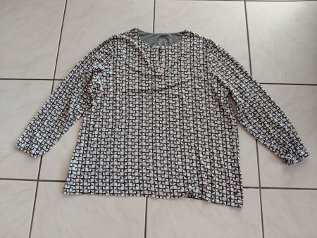 Damen T-Shirt Bonita geometrisches Muster Grösse XXL
