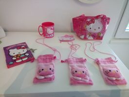 Hello Kitty Set Tasche Becher Notizbuch gebraucht