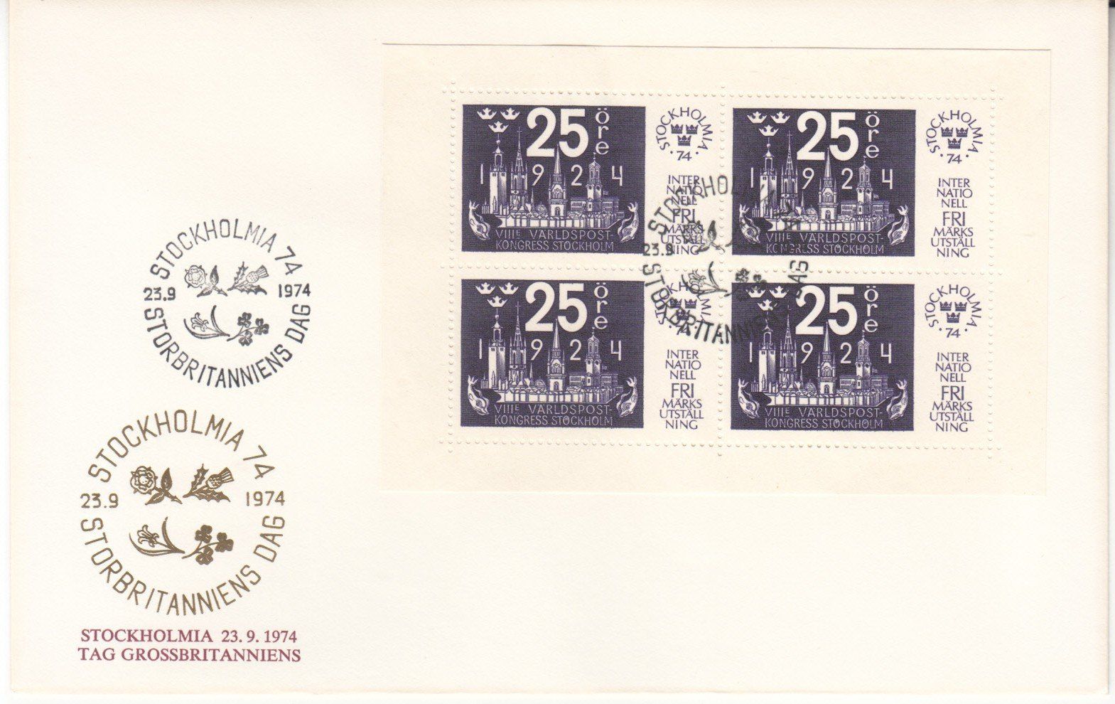 Tous les timbres: Stockholmia 1974 – D'occasion à Bürglen TG par StampGraf 2