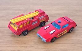 Matchbox Superfast : Camion + voiture de pompiers