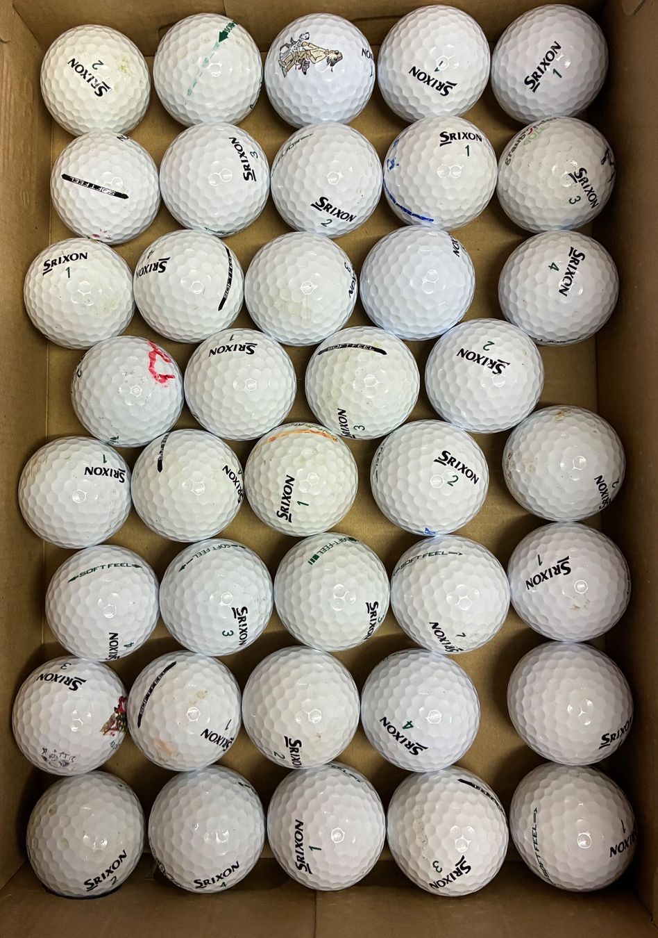 Srixon Bälle: SRIXON SOFT FEEL, 80 Golfbälle, mit Erfahrung – Gebraucht aus Allschwil von Gorgeli