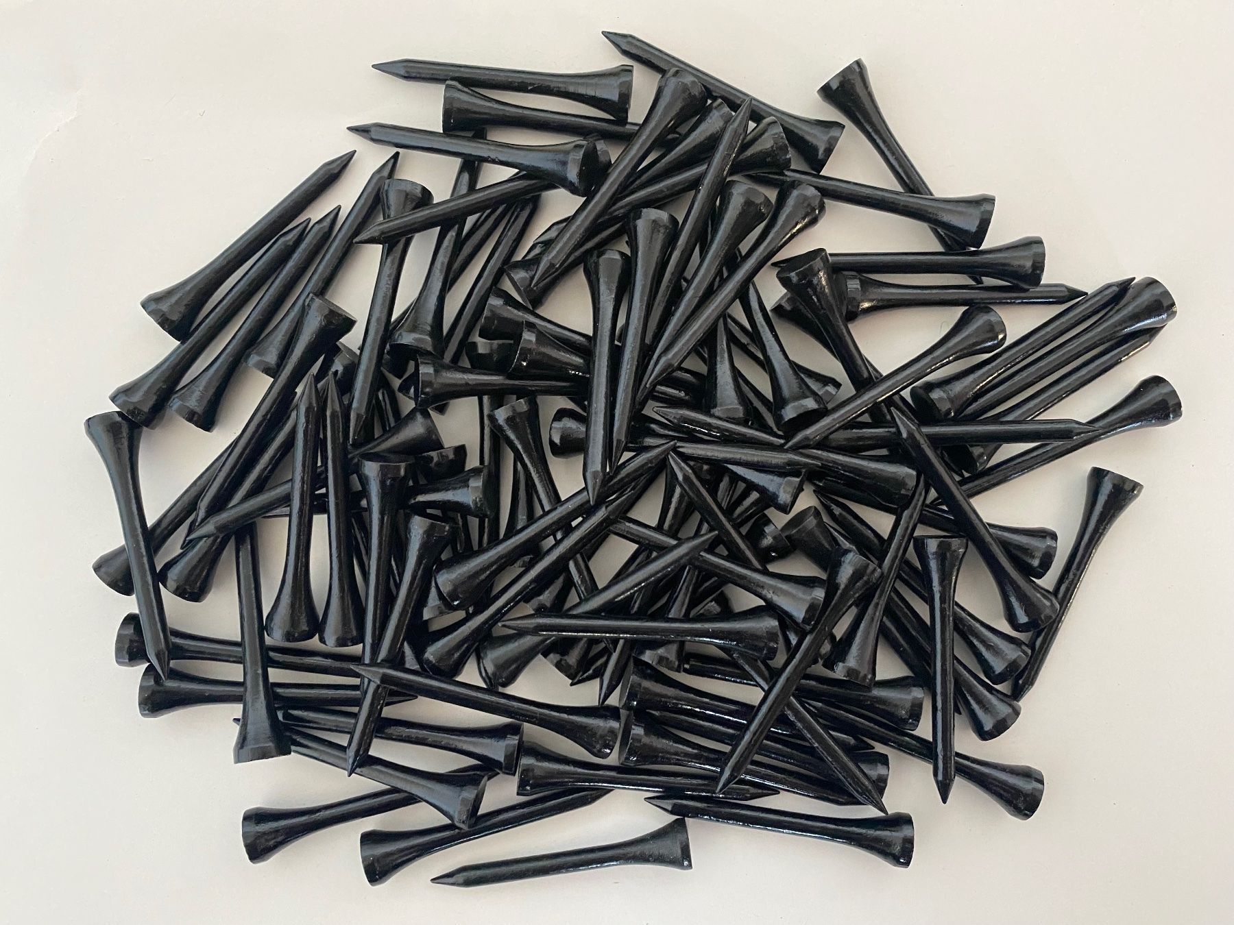 Articoli in legno: 250 Golftees 54mm Holz, schwarz – Nuovo (secondo la descrizione) da Bergdietikon venduto da shimano4